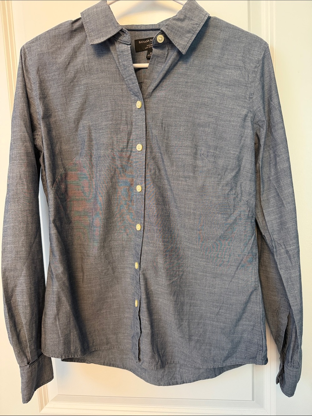 Banana Republic Blue Chambray Button-Down Shirt